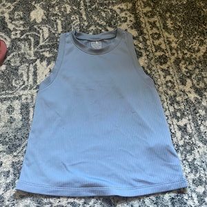 Carrie Underwood (Calia brand) Blue ribbed cropped tank top/ xs